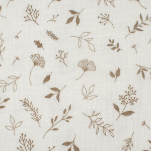 cotton muslin leaves offwhite