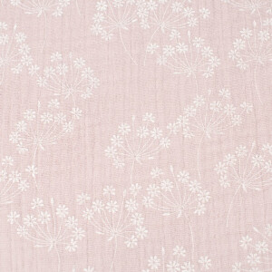 cotton muslin flowers old pink