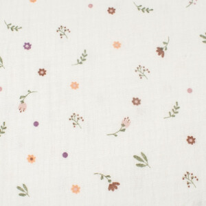 cotton muslin flowers offwhite