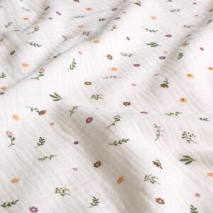 cotton muslin flowers offwhite