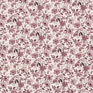 Cotton Jersey flowers offwhite