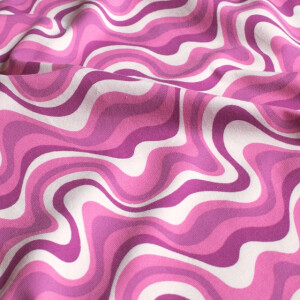 cotton jersey abstract pink