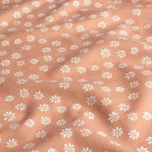 cotton jersey flowers pink
