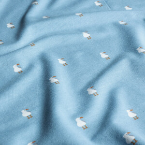 cotton jersey seagulls baby blue