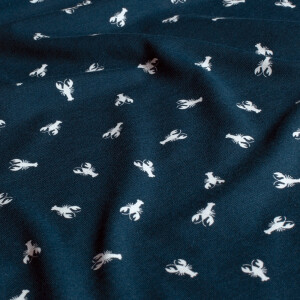 cotton jersey lobsters navy