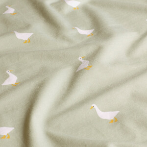 cotton jersey geese olive green