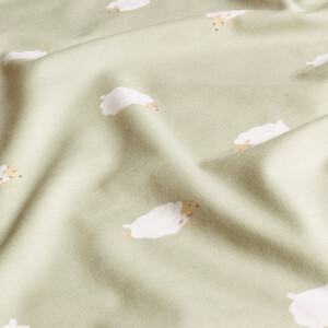 cotton jersey sheep olive green
