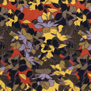 viscose nylon crepe flowers brick