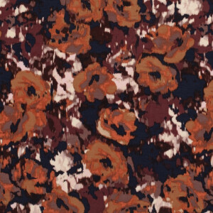 viscose nylon crepe abstract navy