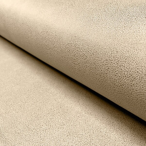 faux suede leather foiled beige