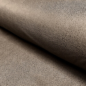 faux suede leather foiled taupe grey