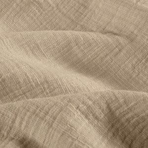 Cotton muslin slub beige