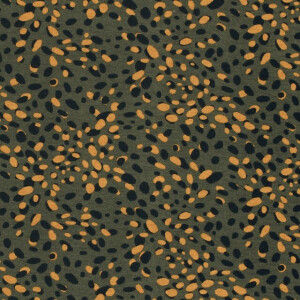 viscose jersey leopard khaki green