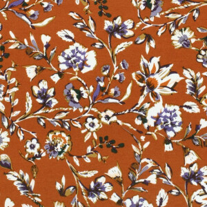 viscose jersey flowers brick