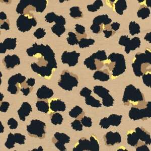 viscose jersey leopard beige