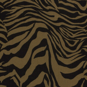 viscose jersey zebra khaki green