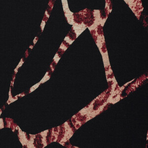 jersey fabric discharge abstract black