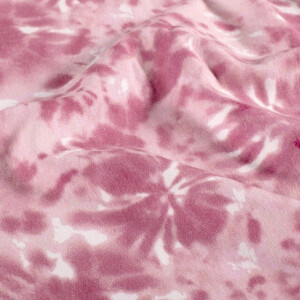 French Terry brushed digital print abstract old pink
