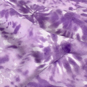 French Terry brushed digital print abstract purple