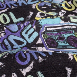 jogging fabric graffiti black