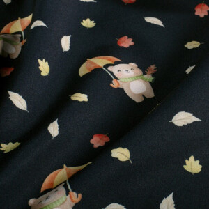 Softshell digital print bears navy