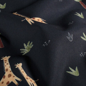 Softshell digital print giraffes navy