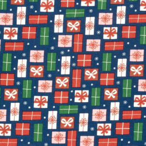 cotton christmas presents navy