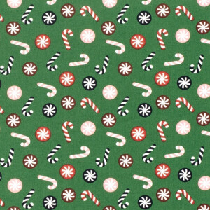 cotton christmas candy green