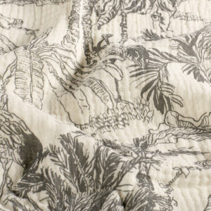 cotton muslin jungle grey