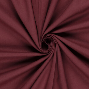 Cretonne cotton premium solid wine-red