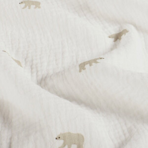 cotton muslin bears offwhite