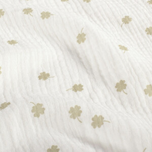 cotton muslin clover offwhite