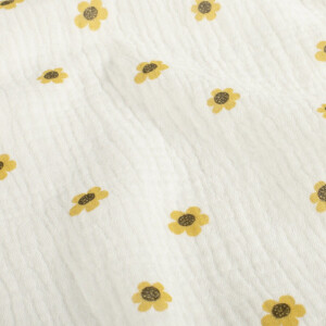cotton muslin flowers offwhite