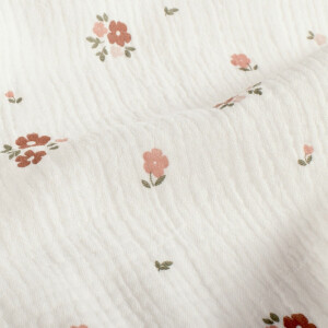 cotton muslin flowers offwhite