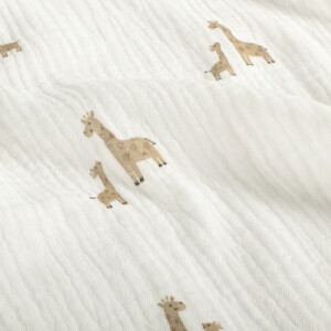 cotton muslin giraffes offwhite