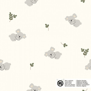 cotton jersey koalas offwhite