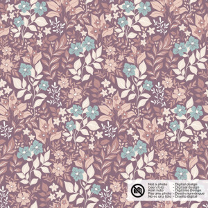 cotton jersey flowers lilac