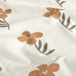 cotton jersey flowers offwhite