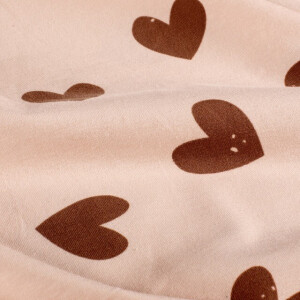 cotton jersey hearts old pink