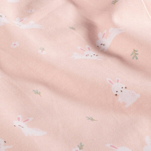 cotton jersey bunnies light pink