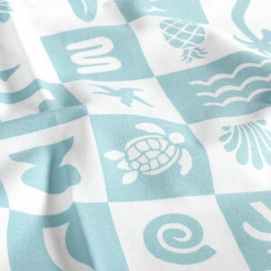 cotton jersey vacation patchwork