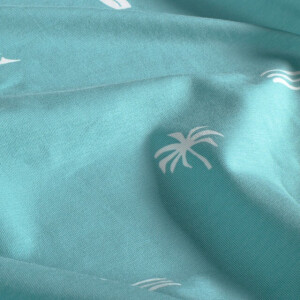 cotton jersey beach turquoise