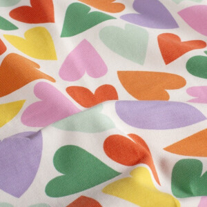 cotton jersey hearts offwhite