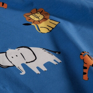 cotton jersey animals cobalt