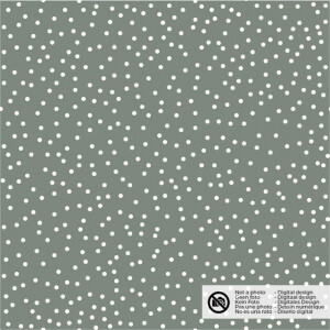 cotton poplin dots khaki green