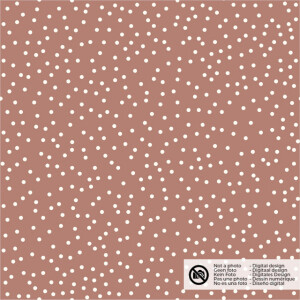 cotton poplin dots brick