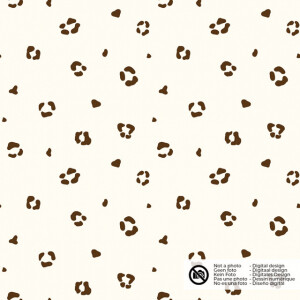 cotton poplin leopard offwhite