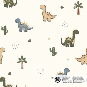 cotton poplin dinos offwhite