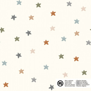cotton poplin stars offwhite