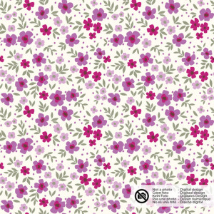 cotton poplin leaves offwhite